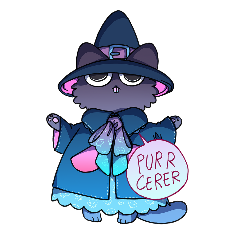 D&D cat stickers – Fairylogue Press
