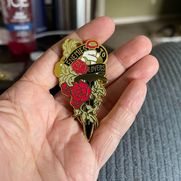 Lovers to Enemies / Enemies to Lovers enamel pins